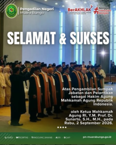 Thumbnail: Selamat & Sukses Atas Pelantikan 11 Hakim Agung Mahkamah Agung Republik Indonesia.